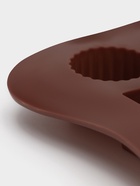 Форма для конфет и шоколада Доляна «Кружочки, квадратики», силикон, 21.5×10.4×1.5 см, 15 ячеек, коричневая - Фото 6