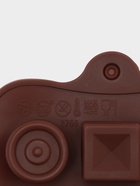 Форма для конфет и шоколада Доляна «Кружочки, квадратики», силикон, 21.5×10.4×1.5 см, 15 ячеек, коричневая - Фото 7