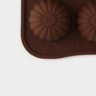 Форма для шоколада Доляна «Ассорти», силикон, 21,5×10,4×1,5 см, 15 ячеек, цвет коричневый - Фото 7