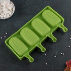 Форма для мороженого «Эскимо классика», силикон, 25.8×14.6×2.6 см, 4 ячейки, МИКС - Фото 9