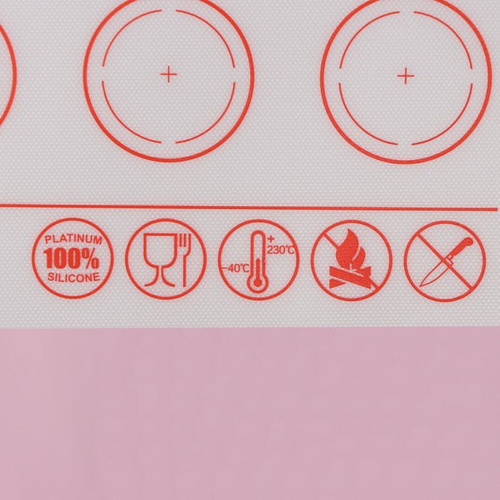 Армированный коврик для макаронс Доляна «Макарон. Доляна», силикон, 27,5×27,5 см, цвет белый - фото 1889294236