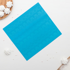 Силиконовый коврик для айсинга Доляна «Цветочный кант», 34×30 см, 3 полосы, цвет МИКС - Фото 3