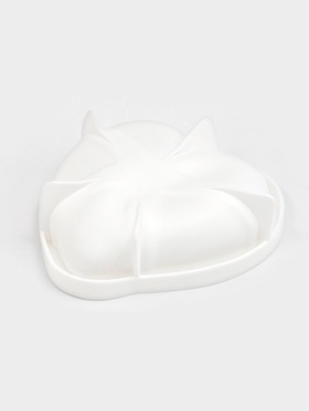 Форма для муссовых десертов и выпечки Доляна «Сердце малое», силикон, 17.5×4.7 см, белая