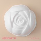 Форма для муссовых десертов и выпечки KONFINETTA «Роза», 17×5,5 см, цвет белый - фото 6330861