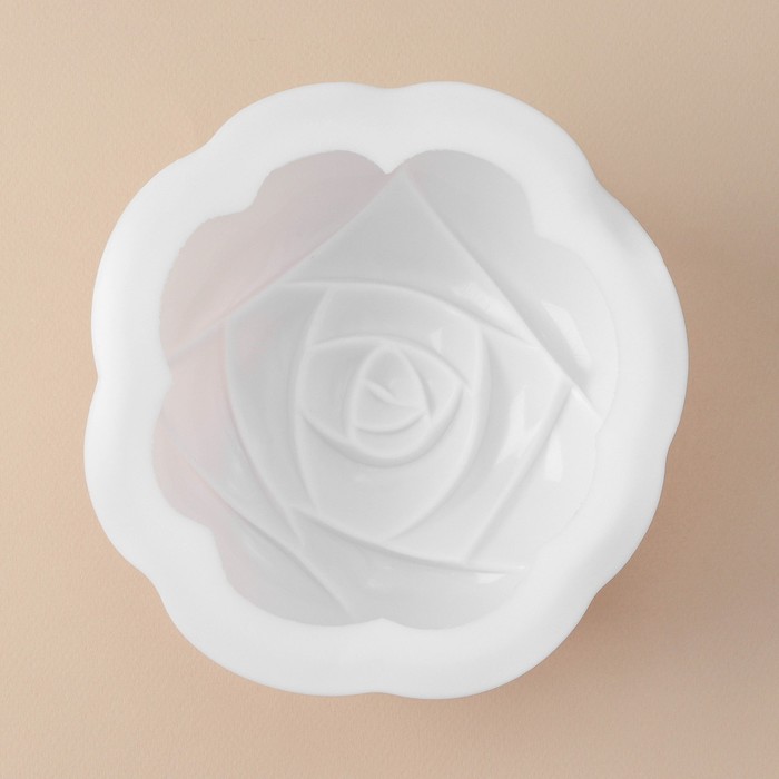 Форма для муссовых десертов и выпечки KONFINETTA «Роза», 17×5,5 см, цвет белый - фото 1906946971