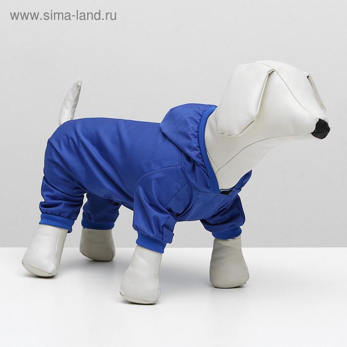 Комбинезон дляживотных, без подклада, 2XL (ДС 34-36, ОШ 34-36, ОГ 44-48 см), синий - Фото 1