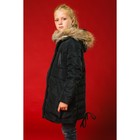 Куртка для девочки "Зима", рост 140-146 см, цвет чёрный - Фото 2