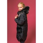 Куртка для девочки "Милашка", рост 134-140 см, цвет чёрный - Фото 2