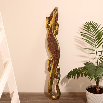 Панно настенное «Геккон», 14×1×100 см