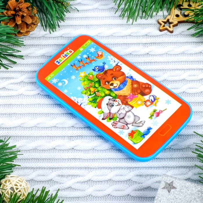 Музыкальный телефончик «Скоро Новый год», звуковые эффекты, работает от батареек 44036