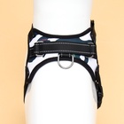 Шлейка К7, размер S, ОГ 44-55 см, вес 5-9 кг, мягкая, светоотражающая, хаки - Фото 6