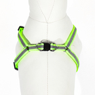 Комплект со светоотражающей лентой, ошейник 120×1 см, ОГ 26-40 см, зеленый - Фото 7