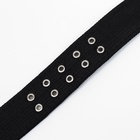 Ошейник четырехслойный с вертлюгом, 80×4.9 см, ОШ 64-74 см, полиэстер, чёрный - Фото 7