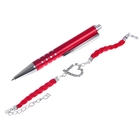 Набор подарочный 2в1: ручка, браслет "Сердечко", цвет красный - Фото 2