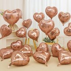 Шар фольгированный 18" «Сердце» с клапаном, цвет розовое золото - Фото 2