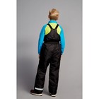 Полукомбинезон зимний детский, рост 128 см, цвет чёрный - Фото 2