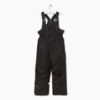 Полукомбинезон зимний детский, рост 158 см, цвет чёрный - Фото 3