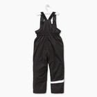 Полукомбинезон зимний детский, рост 158 см, цвет чёрный - Фото 4