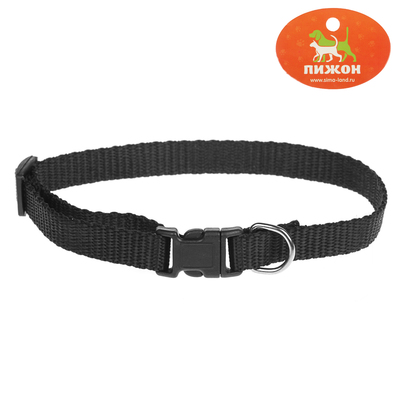Ошейник "Симпл", 30 х 1 см, полипропилен, черный