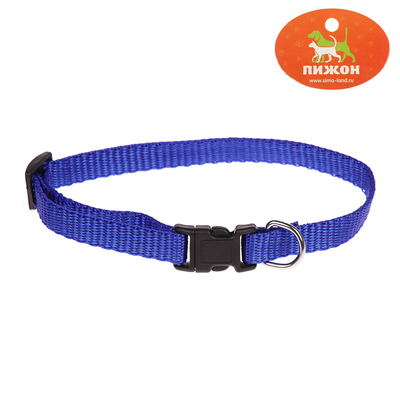 Ошейник "Симпл", 30 х 1 см, полипропилен, синий