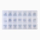 Таблетница - органайзер «Гжель», 21 секция - Фото 3