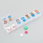 Таблетница «Для малыша», 7 секций, русские буквы, 15.5×3.4 см - Фото 3