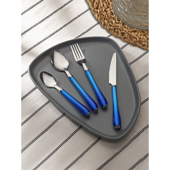 Набор столовых приборов Доляна «Леденцы», 4 предмета, нержавеющая сталь, МИКС - Фото 1