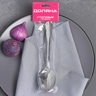 Набор ложек столовых из нержавеющей стали Доляна «Капля», длина 21 см, 6 шт., цвет серебряный 3602594 - фото 8778113
