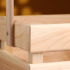 Кашпо деревянное 24.5×13.5×9 см "Двушка Лайт", двухреечное, натуральный Дарим Красиво - фото 9554837