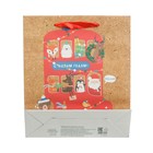 Пакет крафтовый вертикальный «Весёлые зверята», 12 × 15 × 5,5 см - Фото 3