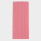 Коврик для айсинга Доляна «Кружево», силикон, 38.7×16.5 см, розовый - Фото 2