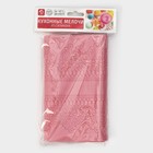Коврик для айсинга Доляна «Кружево», силикон, 38,7×16,5 см, цвет розовый - фото 9969530