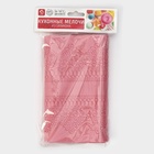 Коврик для айсинга Доляна «Кружево», силикон, 38.7×16.5 см, розовый - Фото 5