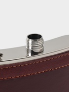 Подарочный набор «Бизнес» 6 в 1: фляжка 270 мл, воронка, 4 рюмки, 17×23 см, нержавеющая сталь, экокожа, коричневый - Фото 4