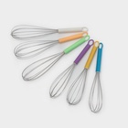 Венчик для взбивания Доляна «Экспресс», 20×4.5 см, нержавеющая сталь, МИКС - Фото 4