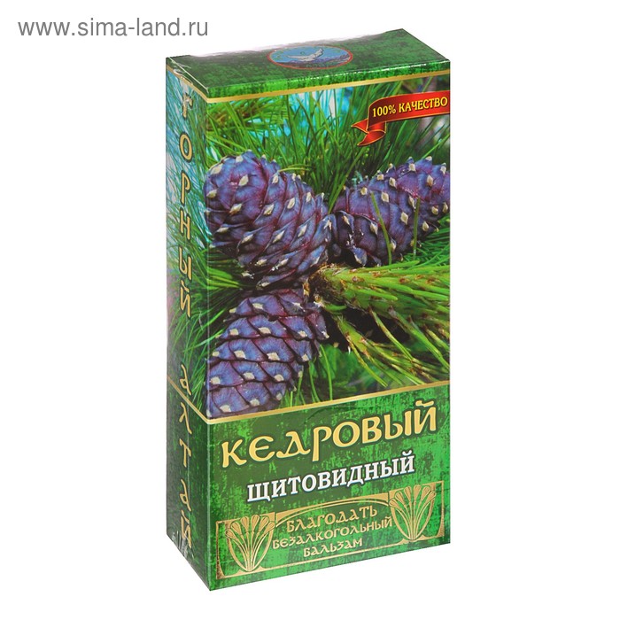 Бальзам безалкогольный «Кедровый» щитовидный, 250 мл - Фото 1