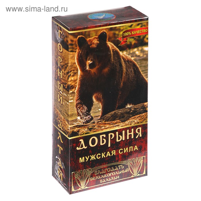 Безалкогольный алтайский бальзам на травах «Добрыня» мужская сила, 250 мл - Фото 1