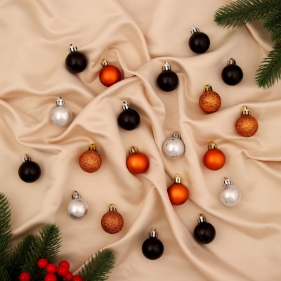 Ёлочные игрушки «Малыши», шары новогодние, набор 20 шт., d=3 см