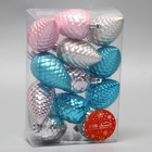 Ёлочные игрушки 12 шт. «Шишка» 6 см, МИКС - Фото 3