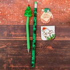 Набор подарочный "Счастливый" карандаш, закладка 2 шт., ручка - Фото 2