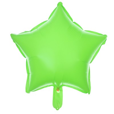 Шар полимерный 18" "Звезда неон", цвет зеленый