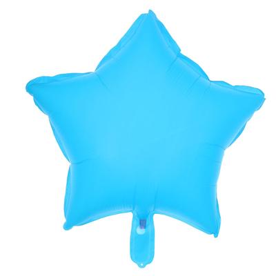 Шар полимерный 18" "Звезда неон", цвет синий