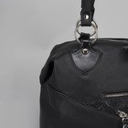 Сумка женская, отдел на молнии, 3 наружных кармана, цвет чёрный - Фото 4