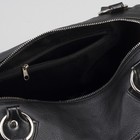 Сумка женская, отдел на молнии, 3 наружных кармана, цвет чёрный - Фото 5