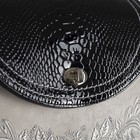 Сумка женская, отдел с перегородкой на молнии, наружный карман, длинный ремень, цвет чёрный/серый - Фото 4