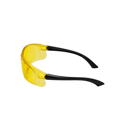 Очки защитные желтые ADA VISOR CONTRAST А00504, поликарбонат, защита от УФ 100%, чехол