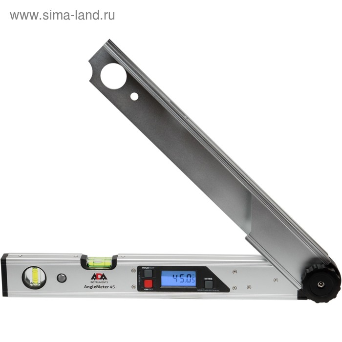 Угломер электронный ADA AngleMeter 45 А00408, 0-225°, ±0.1°, от -10 до +50°С, 1 батарея 3В - Фото 1