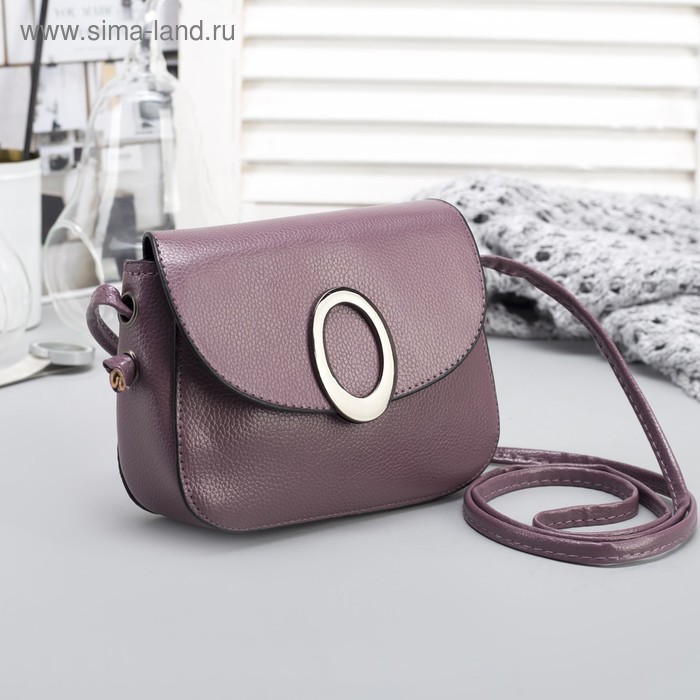 Сумка женская, отдел на молнии, длинный ремень, цвет пудра - Фото 1