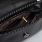 Сумка женская, отдел на молнии, длинный ремень, цвет чёрный - Фото 3
