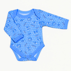 Боди длинный рукав 11301-12 микс, рост 56 см - Фото 6